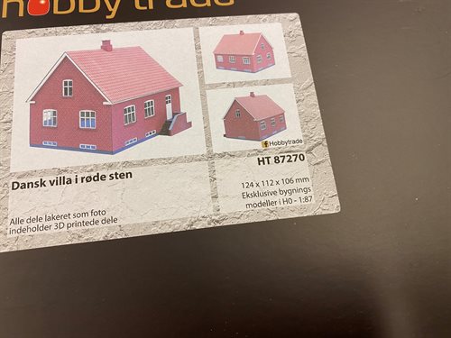 Hobbytrade 87270 Danish villa in red stone, Laser cut, H0